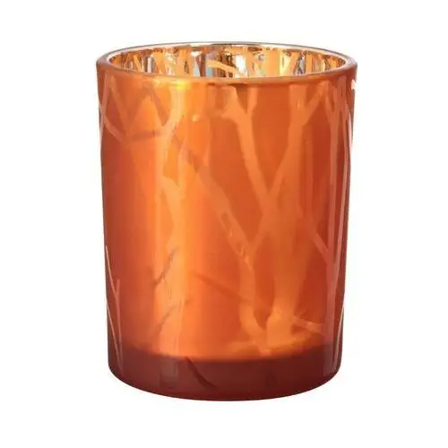Duni Świecznik szklany 100 x Ø 80 mm shimmer rdzawy (6 szt.)
