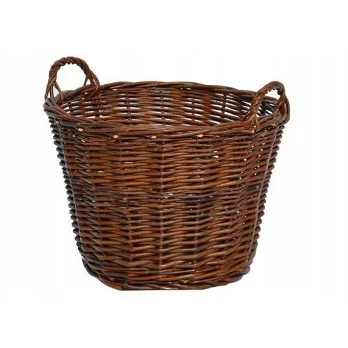 Duży kosz wiklinowy w stylu retro śr 45cm XL