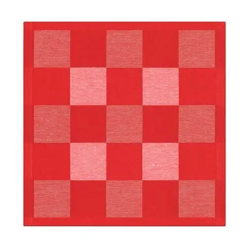 Schack serwetka czerwony 35x35 cm Ekelund linneväveri