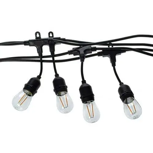 Eko-Light Łańcuch świetlny Girlanda IP44 Black 10xE27 LED 2 700K