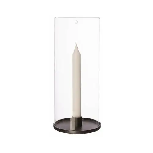 Ernst świecznik ernst na długie świece 28 cm czarne aluminium