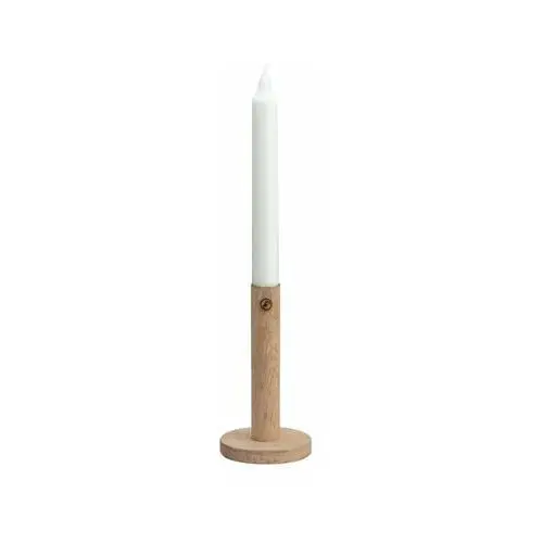 Ernst ernst świecznik z drewna 15 cm naturalny