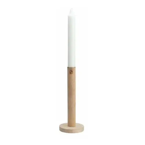 Ernst ernst świecznik z drewna 20 cm naturalny