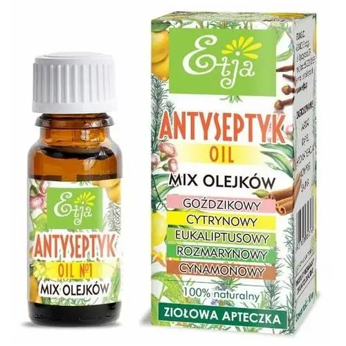 Antyseptyk Oil 100% Naturalny Mieszanka Olejków Eterycznych 10 ml Etja