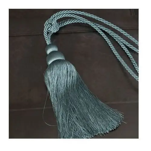 Dekoracyjny sznur do upięć z chwostem 76 cm ciemnomiętowy