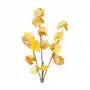 Eurofirany Gałązka z liśćmi - sztuczny kwiat dekoracyjny z pianki foamirian 90 cm żółty,różowy Sklep on-line