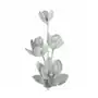 Kwiat sztuczny z brokatem z pianki foamiran ∅ 20 x 75 cm srebrny, EF418580 Sklep on-line