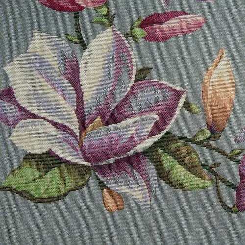 Eurofirany Obrus dekoracyjny gobelin 100x100 szary w magnolie 2
