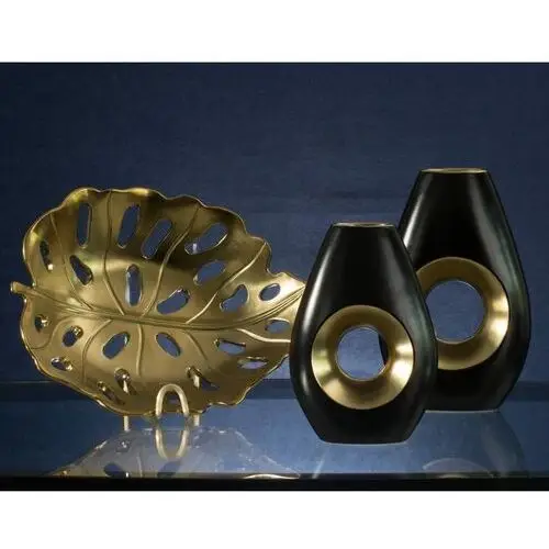 Eurofirany Świecznik dekoracyjny mira (fi) 12x18 cm złoty