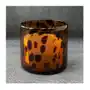 Szklany świecznik dekoracyjny olivia (01) (fi) 10x10 cm czarny Eurofirany Sklep on-line