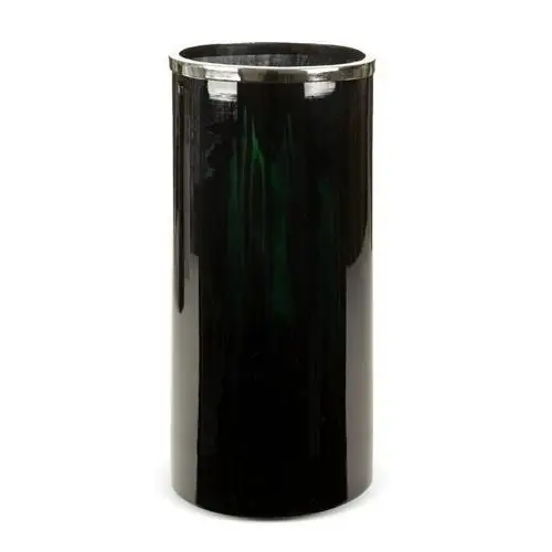 Eurofirany Szklany wazon dekoracyjny capri (04) (fi) 21 x45 cm czarny
