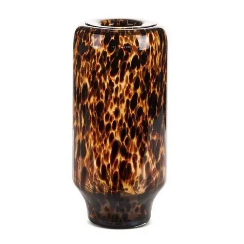 Szklany wazon dekoracyjny lana (fi) 18x40 cm czarny Eurofirany