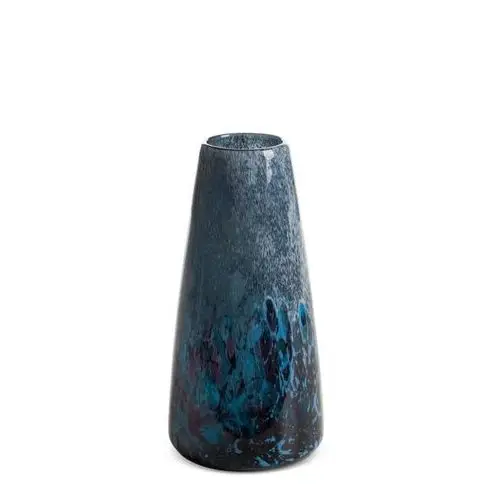 Eurofirany Szklany wazon dekoracyjny logan (03) (fi) 11x22 cm granatowy