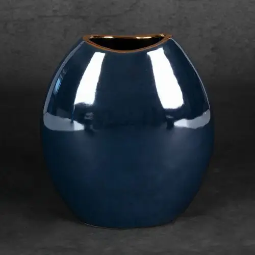 Eurofirany Wazon ceramiczny amora wys. 20 cm granatowy