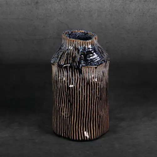 Wazon dekoracyjny ceramiczny alda/03 granat Eurofirany