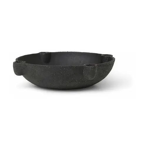Ferm LIVING Bowl świecznik adwentowy ceramika large Ø27 cm Ciemno szary
