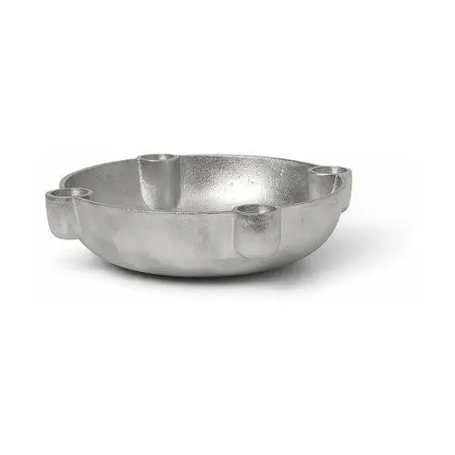Bowl świecznik adwentowy średni Ø20 cm aluminium Ferm living