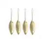 Ferm living leaf brass ozdoby choinkowe 4-pak Sklep on-line