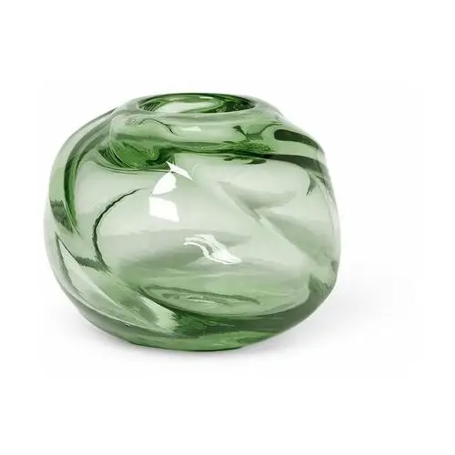 Ferm living water swirl wazon okrągły Ø21 cm recycled glass