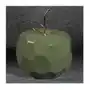 Figurka ceramiczna APEL - jabłko o geometrycznych kształtach 16 x 16 x 13 cm zielony,złoty Sklep on-line