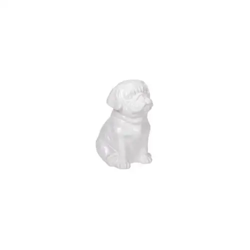 Figurka ceramiczna Mops biały 34 cm