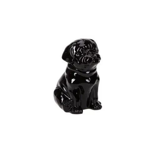 Figurka ceramiczna Mops czarny 24 cm