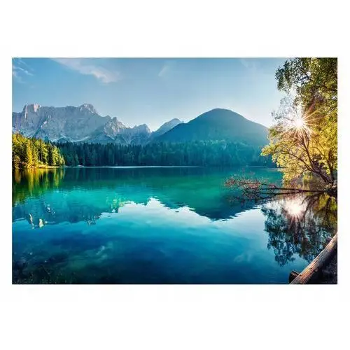 Fototapeta Krajobraz Górski Jezioro Słońce 254x184
