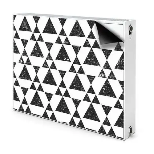 Fototapety.pl Czarno białe trójkąty maskownica grzejnika czarno białe trójkąty