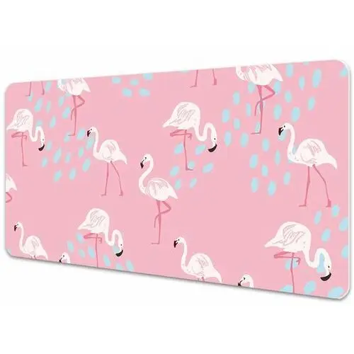 Fototapety.pl Egzotyczne flamingi mata ochronna na biurko egzotyczne flamingi