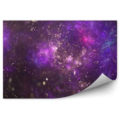 Fioletowa galaktyka gwiazdy obraz fototapeta fioletowa galaktyka gwiazdy obraz 250x250cm magicstick Fototapety.pl