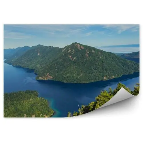 Jezioro crescent krajobraz górski fototapeta na ścianę jezioro crescent krajobraz górski 250x250cm fizelina Fototapety.pl