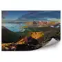 Fototapety.pl Panorama norwegia krajobraz z oceanu i góry - lofoty fototapeta panorama norwegia krajobraz z oceanu i góry - lofoty 250x250cm fizelina Sklep on-line