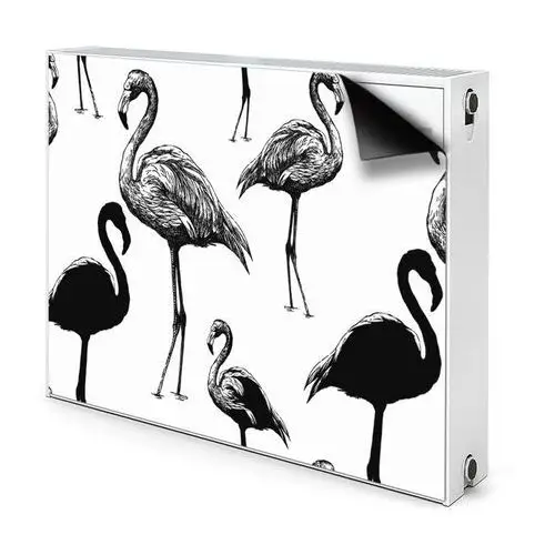 Retro styl flamingi magnes na grzejnik retro styl flamingi Fototapety.pl