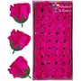 Fuksja Ciemny Róż Róże Mydlane Kwiaty Flower Box Główka Sztuczne 50 Sklep on-line
