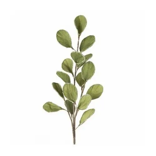 Gałązka z zielonymi liśćmi - sztuczny kwiat dekoracyjny z pianki foamirian 100 cm zielony