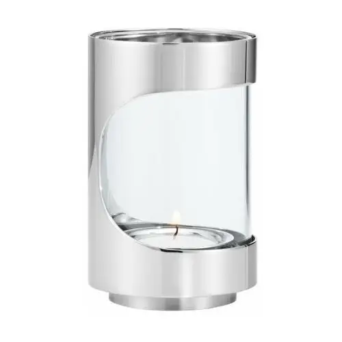 Georg Jensen Świecznik Chrome contours hurricane 12 cm Stal nierdzewna