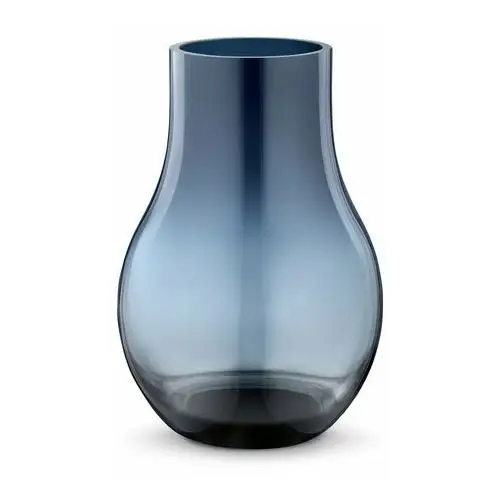Georg Jensen Wazon szklany niebieski Cafu mały, 21,6 cm
