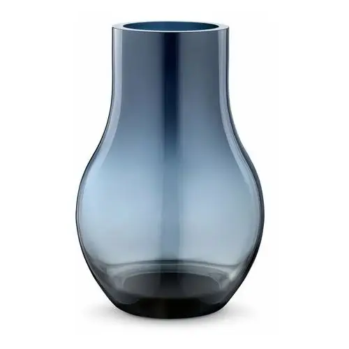 Georg Jensen Wazon szklany niebieski Cafu średni, 30 cm
