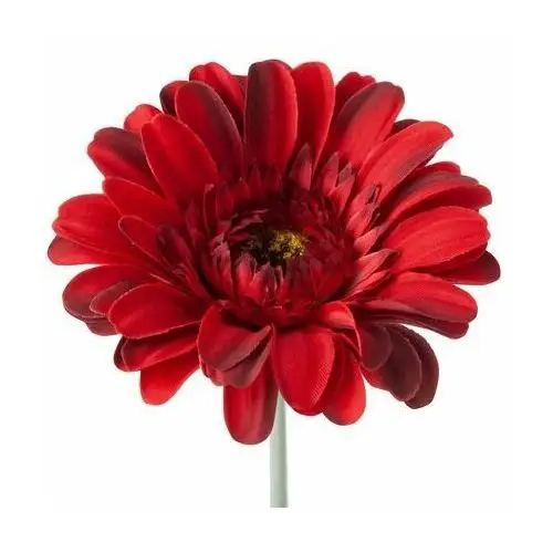 GERBARA sztuczny kwiat dekoracyjny o płatkach z jedwabistej tkaniny ∅ 12 x 55 cm czerwony