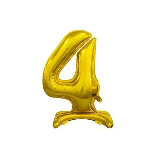 Godan Balon foliowy cyfra 4 złota - 74 cm