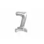 Balon foliowy stojący cyfra 7 srebrna - 38 cm, #A2342^h Sklep on-line