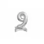 Godan Balon foliowy stojący cyfra 9 srebrna - 38 cm Sklep on-line