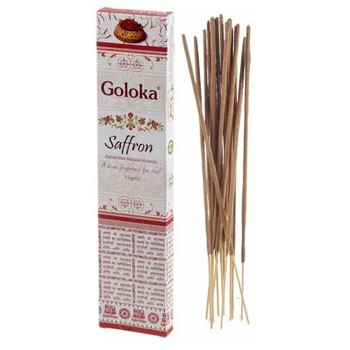 Goloka masala Kadzidełka saffron 15g szafran goloka