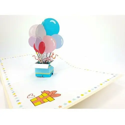Karnet okolicznościowy 3D, Ogromny urodzinowy balon