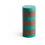 HAY Column Candle świeca blokowa 15 cm Green-brown Sklep on-line