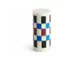 Hay column candle świeca blokowa 15 cm off white-brown-black-blue Sklep on-line