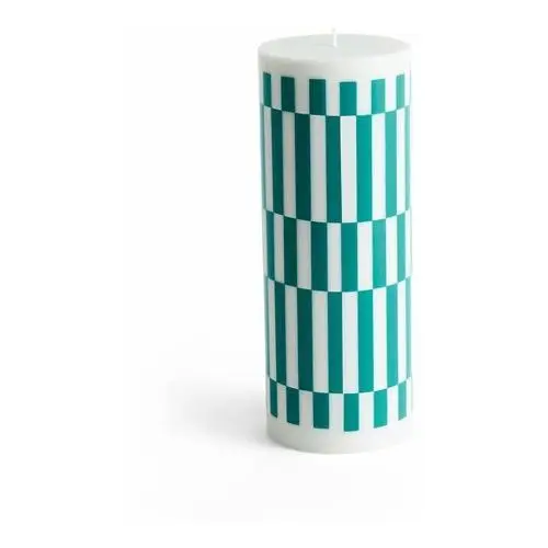 HAY Column Candle świeca blokowa 25 cm Light grey-green
