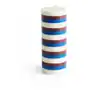 Hay column candle świeczka blokowa 20 cm off white-brown-blue Sklep on-line