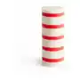 HAY Column Candle świeczka blokowa 20 cm Off white-red Sklep on-line