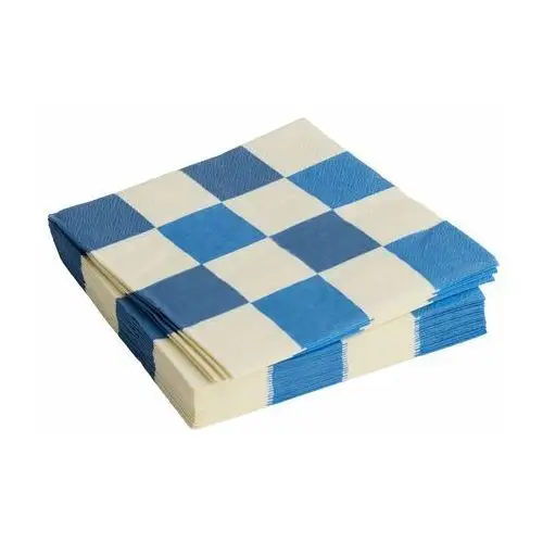 HAY Pattern Dinner Check serwetki 40x40 cm 20-pak Off white-blues M